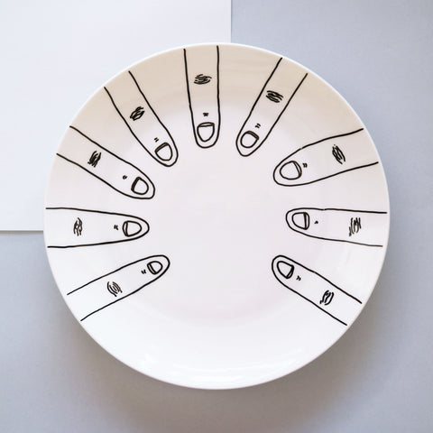 FINGERS | Ceramic plate