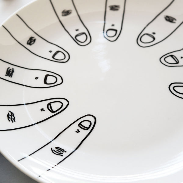 FINGERS | Ceramic plate